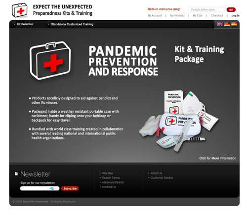 Pandemic Prevention Kit Web Concept