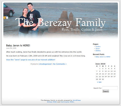 Berezay Family Blog